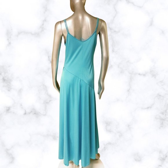 Vintage Shadowline Small Green Fit Flare Nightgown - Picture 4 of 6